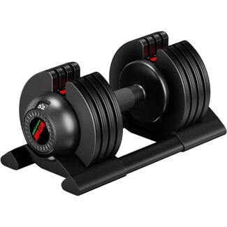 ALTLER Adjustable Dumbbell, 52LB Dumbbell Set with Tray for Workout Strength Training Fitness, Adjustable Weight Dial Dumbbell with Anti-Slip Handle and Weight Plate for Home Exercise (AL-DB52)