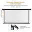 Auto Motorized Projector Screen with Remote Control, 120 inch, 4:3 Aspect Ratio, Wall/Ceiling Mounted Electric Movie Screen Wrinkle-Free, Great for Home Office Theater TV, Black Frame