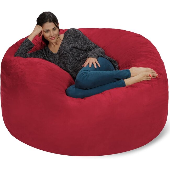 Chill Sack Bean Bag Chair: Giant 5' Memory Foam Furniture Bean Bag - Big  Sofa with Soft Micro Fiber Cover - Charcoal
