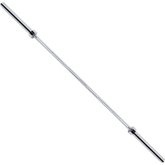 Signature Fitness Olympic Barbell Standard Weightlifting Barbell, 7FT, Chrome