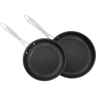 CUISINART 8922-810NS Professional Series 2-Piece Stainless Steel Nonstick Skillet Set