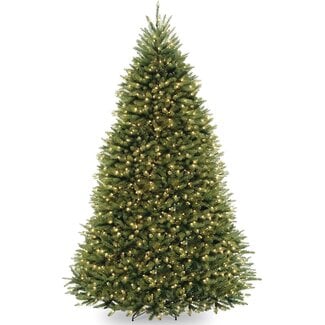 National Tree Dunhill Fir Tree with Dual Color LED Lights , 9 Feet