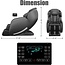 Real Relax Massage Chair, Full Body Zero Gravity SL-Track Shiatsu Massage Recliner Chair with Heat Body Scan Bluetooth Foot Roller, Favor-06 Black