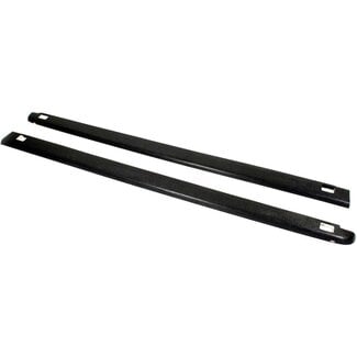 Westin Wade 72-41451 Truck Bed Rail Caps Black Smooth Finish with Stake Holes for 2002-2009 Dodge Ram 1500 2500 with 6.5ft bed (Set of 2)