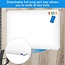 White Board Dry Erase Whiteboard for Wall 60" x 40" Aluminum Presentation Magnetic Whiteboards with Long Pen Tray, 12 Magnets, 3 Markers & 1 Eraser