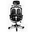 HARAchair Nietzsche UD Unique Ergonomic Chair with Split Seat and Dual Backrest by Hara Chair, Dynamic Seat, Metal Base, Black Mesh Fabric, Adjustable Headrest and Backrest