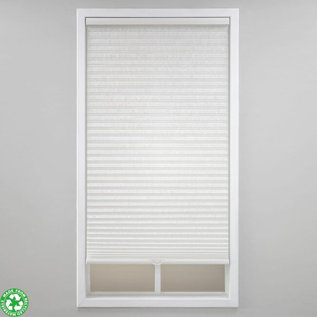 Eclipse Light Filtering Cellular Window Shade - Cordless Honeycomb Shades, Stylish Window Covering, Easy Lift System, Blinds for Windows, Pet & Children-Safe, 36 W x 84 L, White