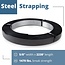 IDL Packaging 5/8" x .020" x 2230' Regular-Duty Steel Strapping Coil (1470 lbs Break Strength) - Painted and Waxed - Superior Cut-Resistance - Metal Straps for Pallet Banding, Extra-Heavyweight Loads
