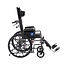 Medline Reclining Wheelchair, Desk-Length Arms and Elevating Leg Rests, 16" x 18" Seat (W x D), Black