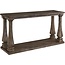 Signature Design by Ashley Mallacar Vintage Sofa Console Table, Weathered Gray