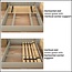 Spring Solution, 0.68-Inch Heavy Duty Horizontal Mattress Support Wooden Bunkie Board/Bed Slats, King(76"), Beige