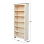 72 in. Unfinished Wood 6-shelf Standard Bookcase with Adjustable Shelves