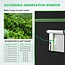 VIVOSUN 120"x120"x80" Mylar Hydroponic Grow Tent with Observation Window and Floor Tray for Indoor Plant Growing 10x10 ft.