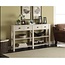 Acme Galileo 4 Drawers Wooden Console Table with 2 Shelves in Cream