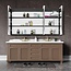 tunuo Medicine Cabinets for Bathroom with Mirror, 60”W x 36”H Wall Mounted LED Medicine Cabinet Organizer with Defogger, Dimmer, Outlets & USB, Three Doors