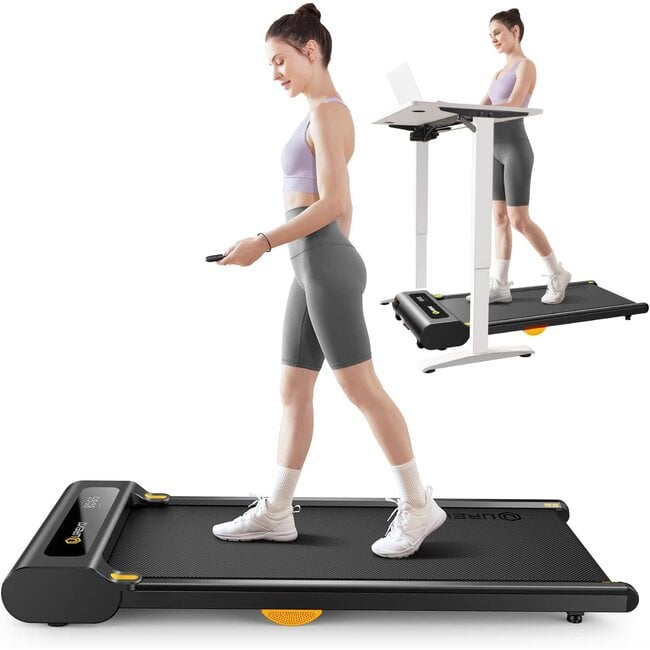WalkingPad Folding Treadmill, Ultra Slim Foldable Treadmill Smart Fold  Walking Pad Portable Safety Non Holder Gym and Running Device P1 Grey