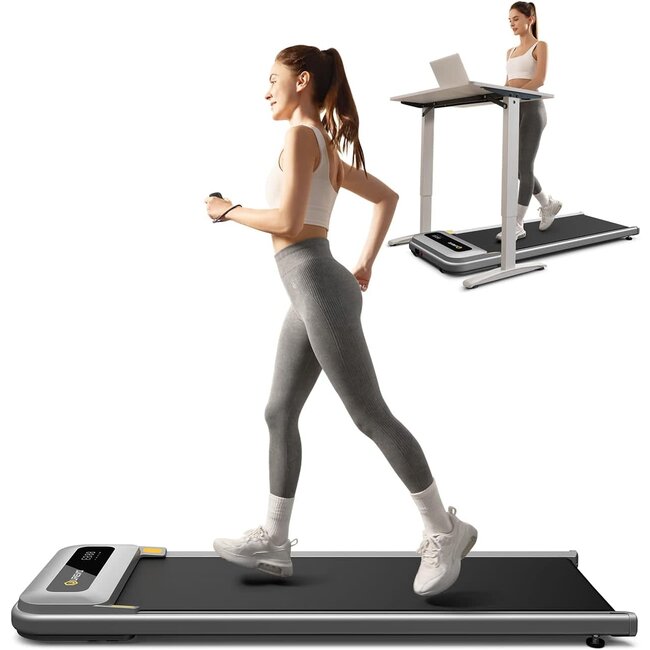 UREVO Under Desk Treadmill Walking Pad Treadmill with Large Running Area 2.25HP Treadmills for Home Desk Treadmill for Office Under Desk with