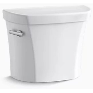 KOHLER 4467-0 Wellworth 1.28AÌ‚Â gpfAÌ‚Â Toilet Tank with Left-Hand Trip Lever, One Size, White