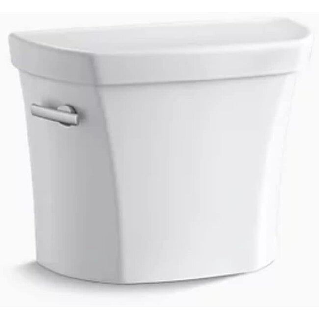 KOHLER 4467-0 Wellworth 1.28 gpf Toilet Tank with Left-Hand Trip Lever, One Size, White