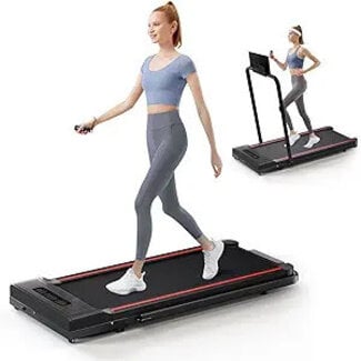 Sperax Treadmill-Under Desk Treadmill-Walking Pad-2 in 1 Folding Treadmill-2.5HP Treadmill-Black
