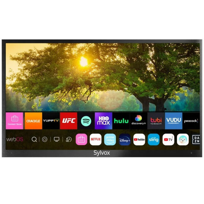 Sylvox 55 inch Outdoor TV Partial Sun 1000 nit QLED 4K Smart TV IP55 Waterproof TV Anti Glare with webOS 5.0 Alexa (Deck Pro QLED Series)