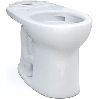 TOTO Drake Round TORNADO FLUSH Toilet Bowl with CEFIONTECT, Cotton White - C775CEFG#01