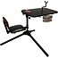 Birchwood Casey Xtreme Adjustable Shooting Bench with Thick Padded Back Rest, Seat, Cup Holder, Ez Access Gear Basket & Gear Hook