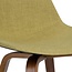 SIMPLIHOME Randolph 26 Inch Mid Century Modern Bentwood Counter Height Stool (Set of 2) in Acid Green Linen Look Fabric, For the Dining Room and Kitchen