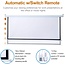 Auto Motorized Projector Screen 100 inch 16:9 HD Diagonal with Remote Control, Wall/Ceiling Mounted Electric Movie Screen Wrinkle-Free, Great for Home Office Theater TV Usage