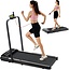 BAVILY 2 in 1 Folding Treadmill, 2.25HP Foldable Under Desk Walking Pad Treadmill with Remote Control LCD Display, Portable Jogging Treadmill for Home with 265lbs Weight Capacity