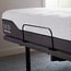 LUCID L600 Adjustable Bed Base Frame - With Massage Features -Bluetooth Compatible with Companion App - Head and Foot Incline - Under Bed Lighting - Dual USB Charging Stations - Queen, Charcoal