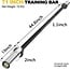 POWER GUIDANCE Olympic Barbell Bar, Strength Training Bar for Barbell Curl，Squat，Deadlift, Universal Barbell (Straight 6FT)