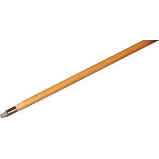 SPARTA Flo-Pac Threaded Mop Handle, Broom Handle with Metal Tip for Cleaning, 72 Inches, Tan, (Pack of 12)