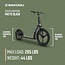 Bakcou | Badger Electric Scooter (Matte Black) - Adult Scooter 350W Motor, 36V Battery, Foldable Electric Scooter, Large Wheels, Disc Brakes, Lights, and Horn for Safe Rides. Charger Included