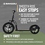 Bakcou | Badger Electric Scooter (Matte Black) - Adult Scooter 350W Motor, 36V Battery, Foldable Electric Scooter, Large Wheels, Disc Brakes, Lights, and Horn for Safe Rides. Charger Included