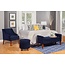 HomePop Swoop Arm Living-Room-Chairs, Velvet Navy