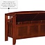 Linon Home Decor Storage Bench with Short Split Seat Storage, Walnut, 50 inchw x 17 inchd x 25.25 inchh.