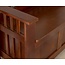 Linon Home Decor Storage Bench with Short Split Seat Storage, Walnut, 50 inchw x 17 inchd x 25.25 inchh.