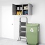 Prepac HangUps Upper Storage Cabinet - Elegant and Spacious Wall Cabinets to Maximize Your Storage, 36" Size, Classic Light Gray Finish