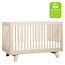 Babyletto Hudson 3-in-1 Convertible Crib with Toddler Bed Conversion Kit in Washed Natural, Greenguard Gold Certified