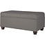 HomePop Linen Button Tufted Storage Bench with Hinged Lid, Taupe 40" x 20" x 18"