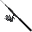 PENN 7’ Pursuit IV 2-Piece Fishing Rod and Reel (Size 4000) Inshore Spinning Combos, 7’, 1 Graphite Composite Fishing Rod with 5 Reel, Durable and Lightweight, Black/Silver