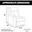 THOMAS PAYNE Heritage Series Theater Seating Collection Right Hand Recliner for 5th Wheel RVs, Travel Trailers and Motorhomes