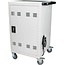 31+4 Devices Mobile Charging Cart, Laptop and Tablet Storage Cart, Locking Charging Station Storage Cabinet for Tablets Chromebooks Laptops Computer Charging Cabinet with Cord Management