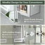 TokeShimi 48x32 in Medicine Cabinet Bathroom LED Vanity Mirror 3 Colors Stepless Dimming CRI 80+ Anti-Fog Memory Function Wall Mount Make up Mirror for Bathroom Décor