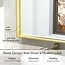 TokeShimi 55x36 Inch Gold Mirror for Wall, Large Bathroom Vanity Mirror with Non-Rusting Aluminum Alloy Frame, Modern Square Corner, French Cleat Installation (Horizontal/Vertical)
