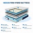 Avenco Queen Mattress, 12 Inch Hybrid Queen Size Mattress in a Box with Gel Memory Foam, Individual Pocket Coils for Pressure Relief and Motion Isolation, Medium Firm Queen Mattresses
