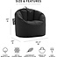 Big Joe Milano Beanbag Chair Stretch Limo Black Smartmax