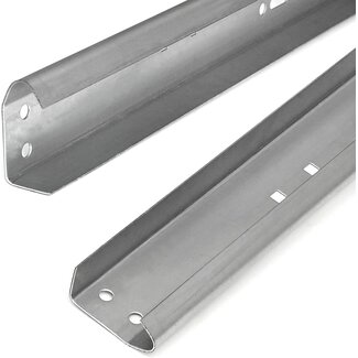 Garage Door Vertical Track Replacement ‚Äì Set of Left and Right for 7 Foot Tall - Garage Door Rails Galvanized Steel Hardware Door Rails for Residential/Light Commercial Side Tracks for 2-inch Rollers