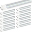 JESLED R17D/HO 8FT LED Bulbs - (12 Pack) Rotate V Shape, 5000K Daylight 72W, 7200LM, 110W Equivalent F96T12/DW/HO, Clear Cover, T8/T10/T12 Replacement, Dual-End Powered, Ballast Bypass